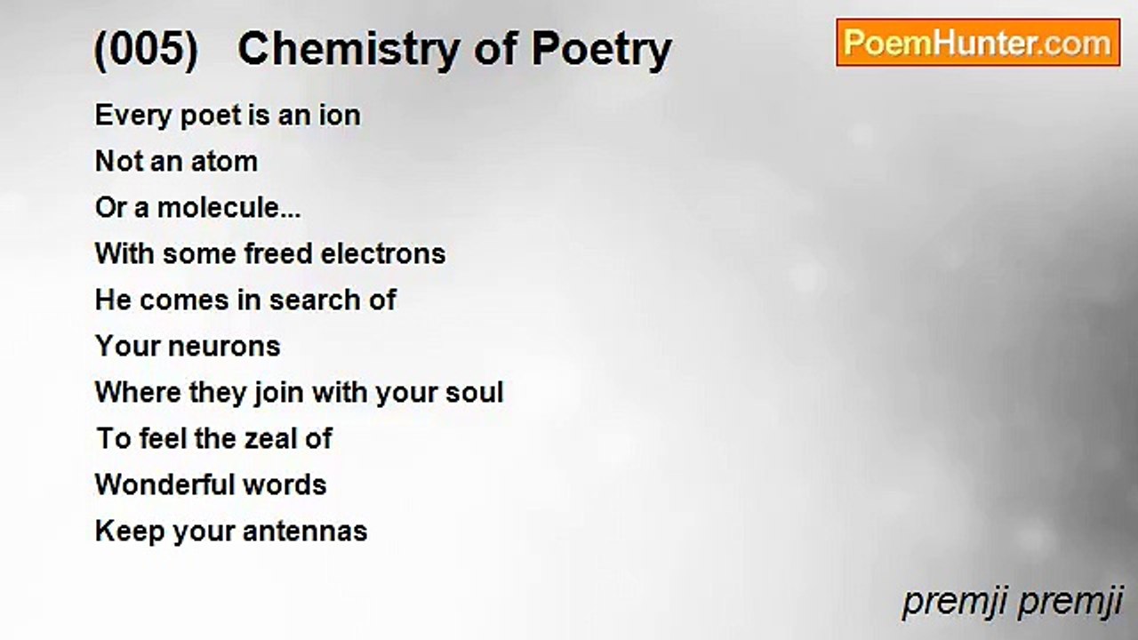 premji premji - (005)   Chemistry of Poetry