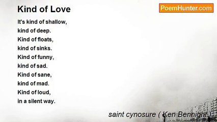 saint cynosure ( Ken Bennight ) - Kind of Love