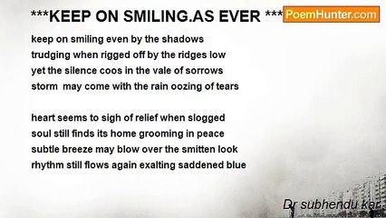 Dr subhendu kar - ***KEEP ON SMILING.AS EVER ***