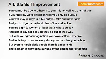 Francis Duggan - A Little Self Improvement