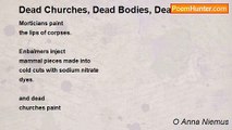 O Anna Niemus - Dead Churches, Dead Bodies, Dead Animals
