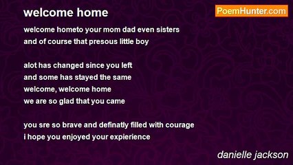 danielle jackson - welcome home