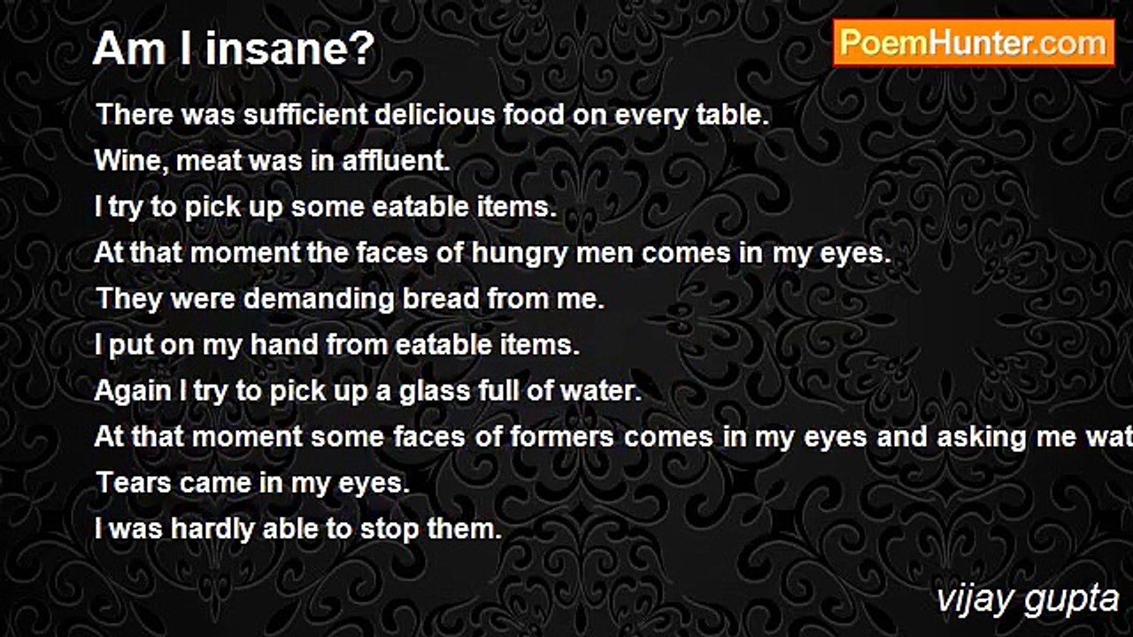 vijay gupta - Am I insane?