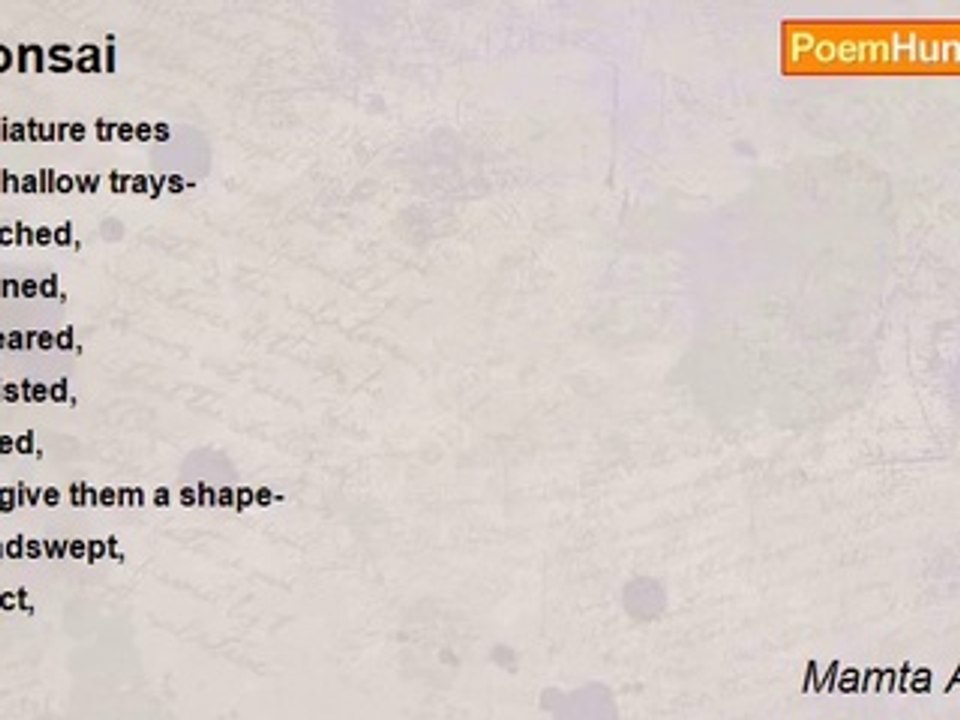 Mamta Agarwal - Bonsai