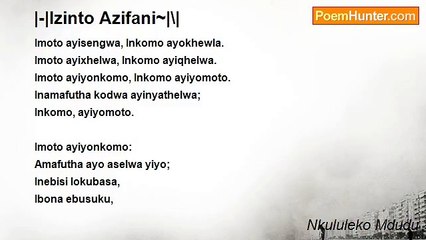 Nkululeko Mdudu - |-|Izinto Azifani~|\|