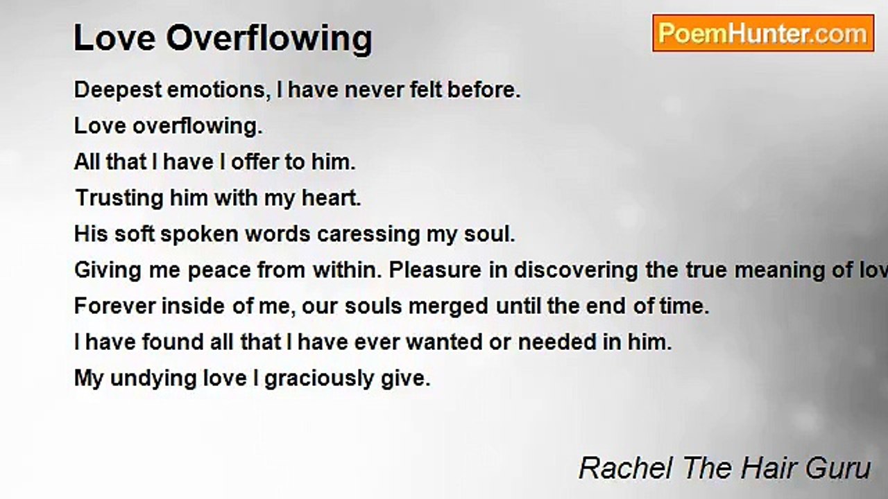 Rachel The Hair Guru - Love Overflowing