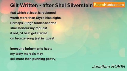 Jonathan ROBIN - Gilt Written - after Shel Silverstein  Snowball