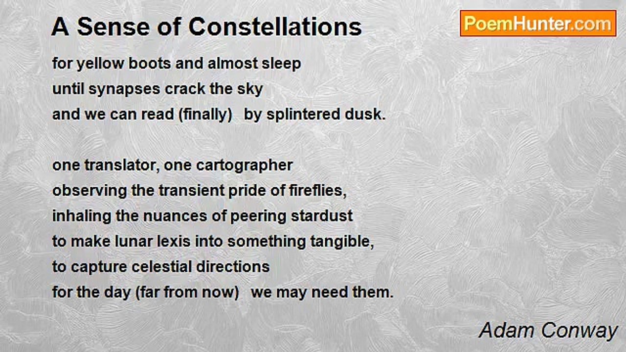 Adam Conway - A Sense of Constellations