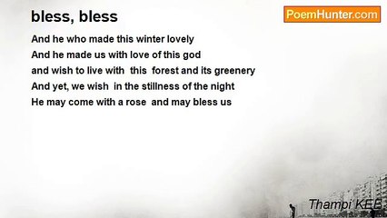 Thampi KEE - bless, bless