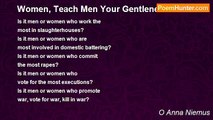 O Anna Niemus - Women, Teach Men Your Gentleness