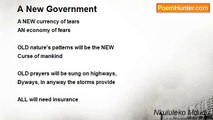 Nkululeko Mdudu - A New Government