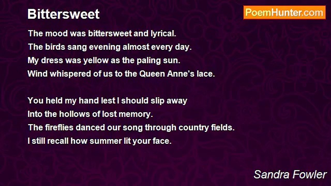 Sandra Fowler - Bittersweet