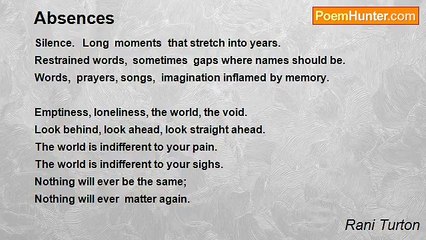 Rani Turton - Absences