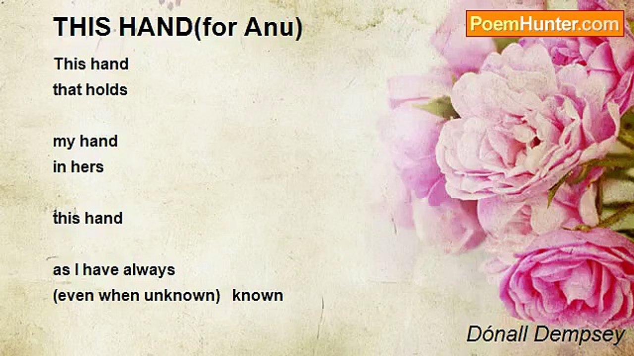 Dónall Dempsey - THIS HAND(for Anu)
