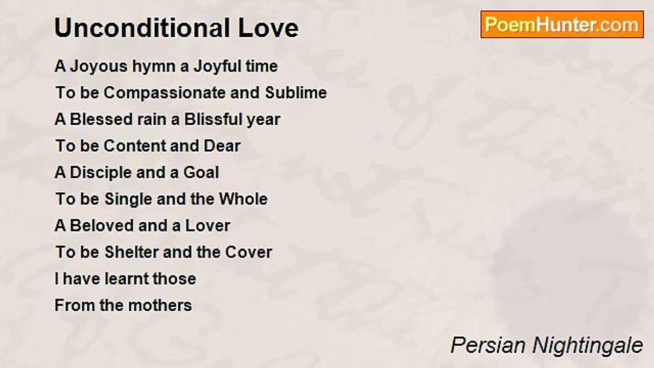 Persian Nightingale - Unconditional Love
