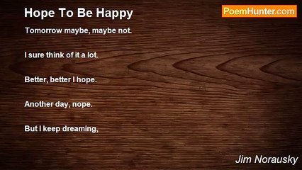 Jim Norausky - Hope To Be Happy