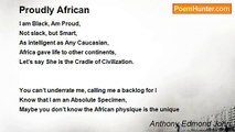 Anthony Edmond John - Proudly African