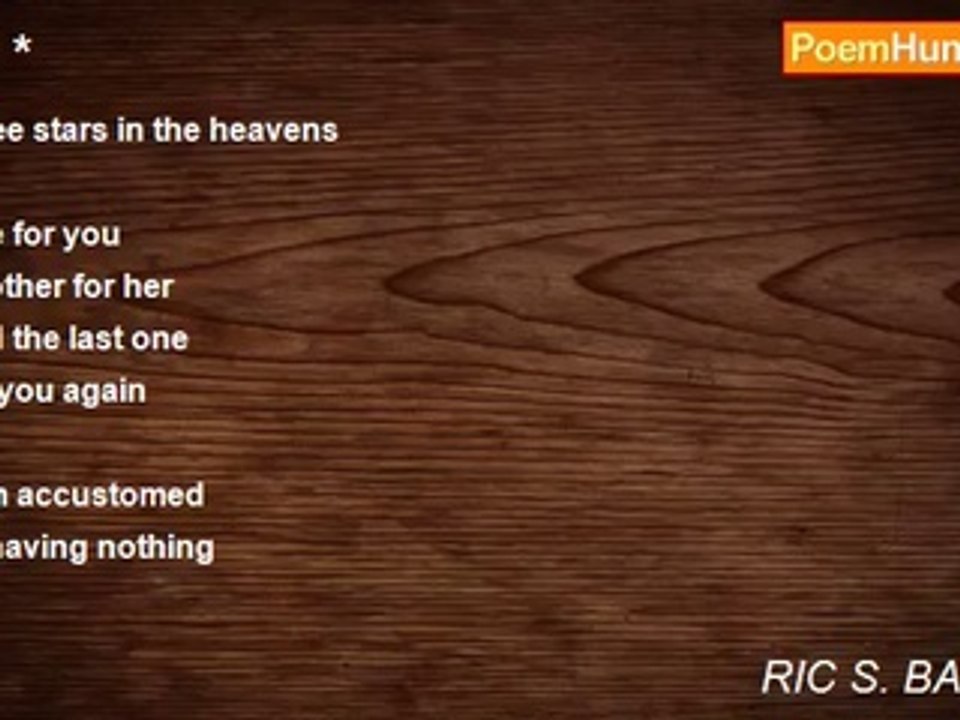 RIC S. BASTASA - * * *
