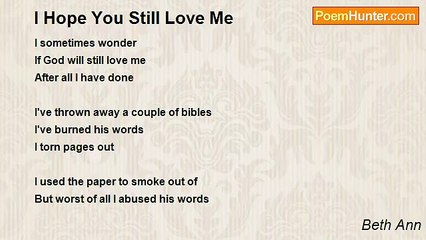 Beth Ann - I Hope You Still Love Me