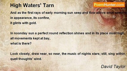 David Taylor - High Waters' Tarn