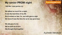 Ayzhelle Mendoza - My senior PROM night