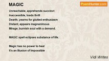 Vidi Writes - MAGIC