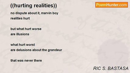 RIC S. BASTASA - ((hurting realities))