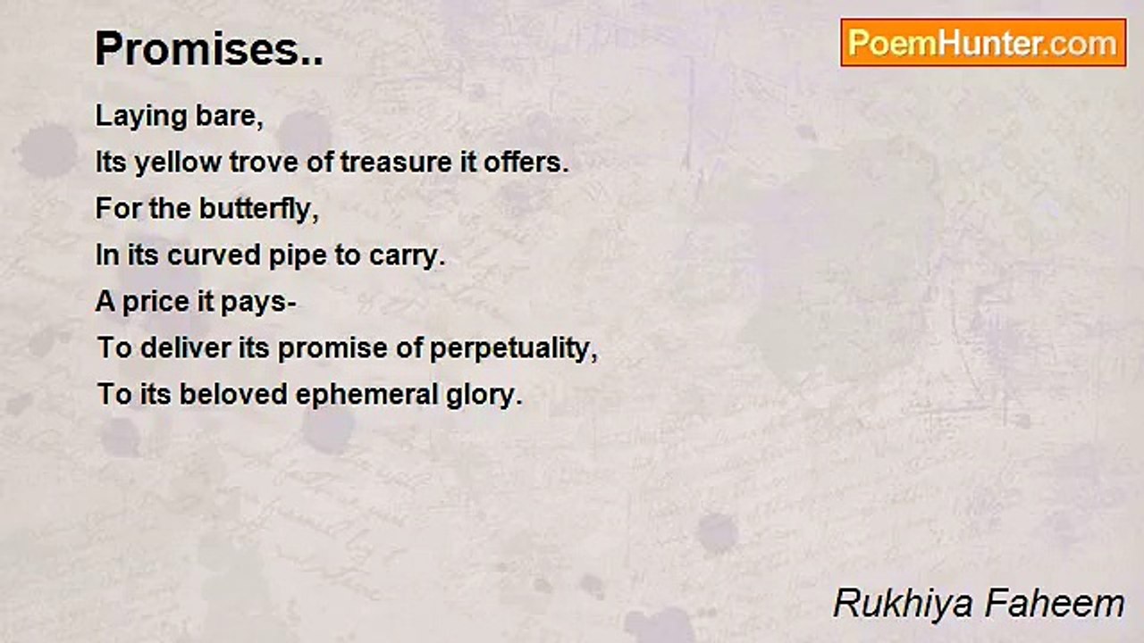 Rukhiya Faheem - Promises..