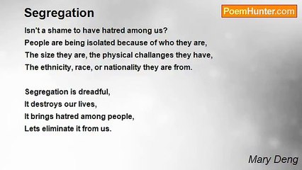 Mary Deng - Segregation