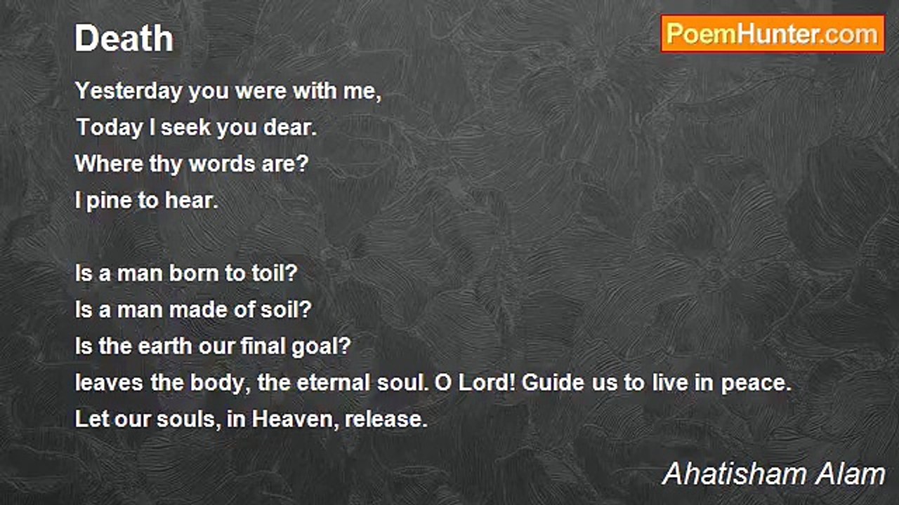 Ahatisham Alam - Death