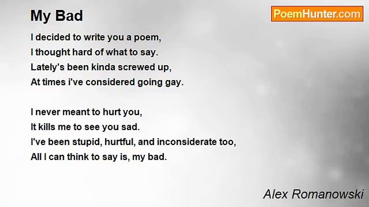 Alex Romanowski - My Bad