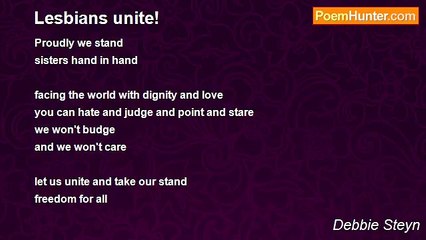 Debbie Steyn - Lesbians unite!