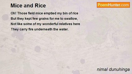 nimal dunuhinga - Mice and Rice