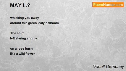 Dónall Dempsey - MAY I..?