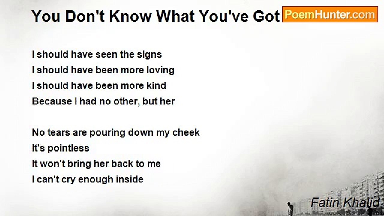 Fatin Khalid - You Don't Know What You've Got Till It's Gone