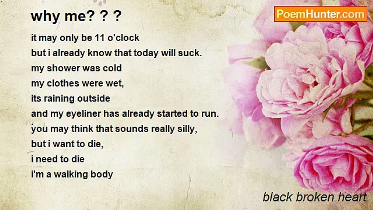 black broken heart - why me? ? ?