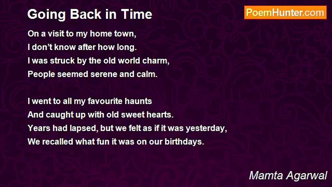 Mamta Agarwal - Going Back in Time