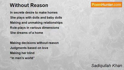 Sadiqullah Khan - Without Reason