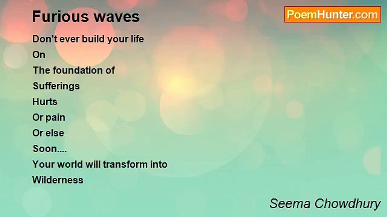 Seema Chowdhury - Furious waves
