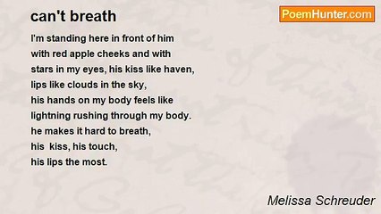 Melissa Schreuder - can't breath