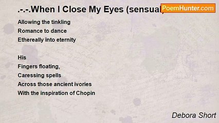 Debora Short - .-.-.When I Close My Eyes (sensual)
