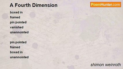 shimon weinroth - A Fourth Dimension