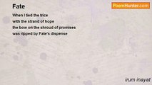 irum inayat - Fate