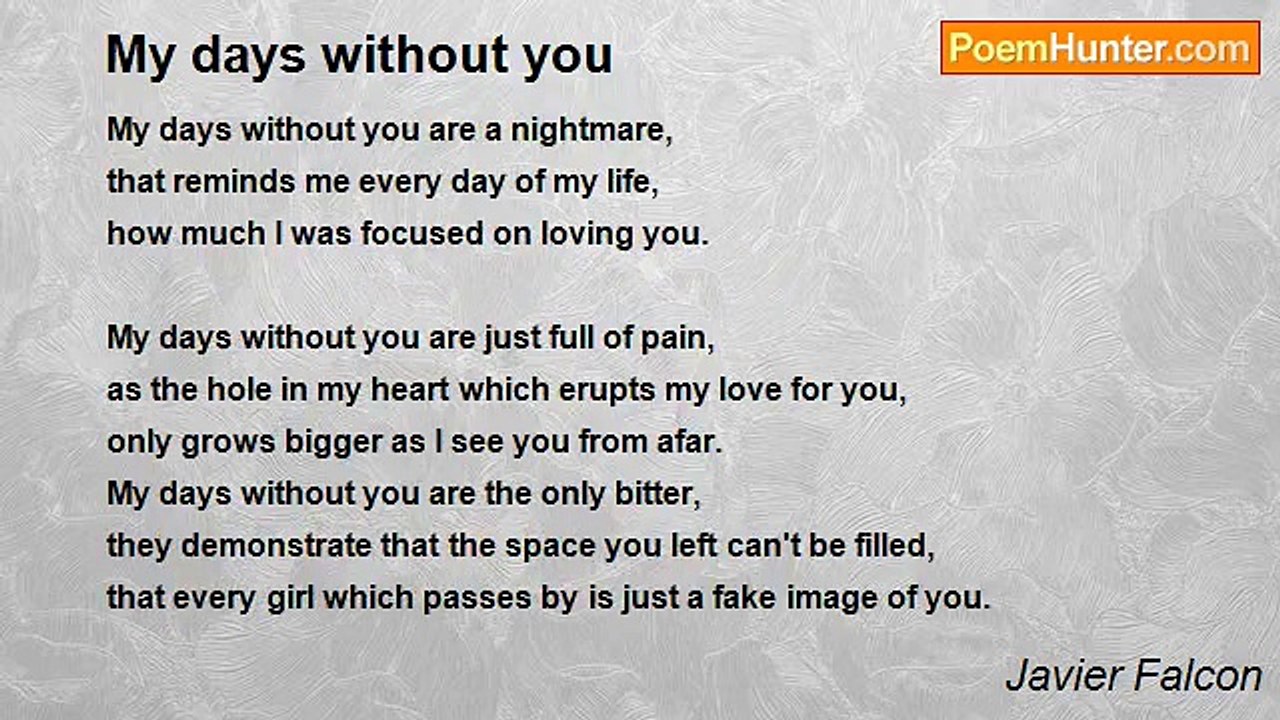 Javier Falcon - My days without you