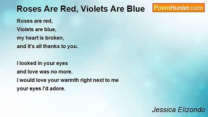 Jessica Elizondo - Roses Are Red, Violets Are Blue