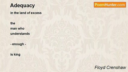 Floyd Crenshaw - Adequacy