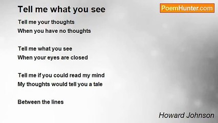 Howard Johnson - Tell me what you see