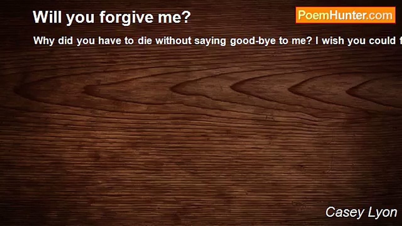 Casey Lyon - Will you forgive me?