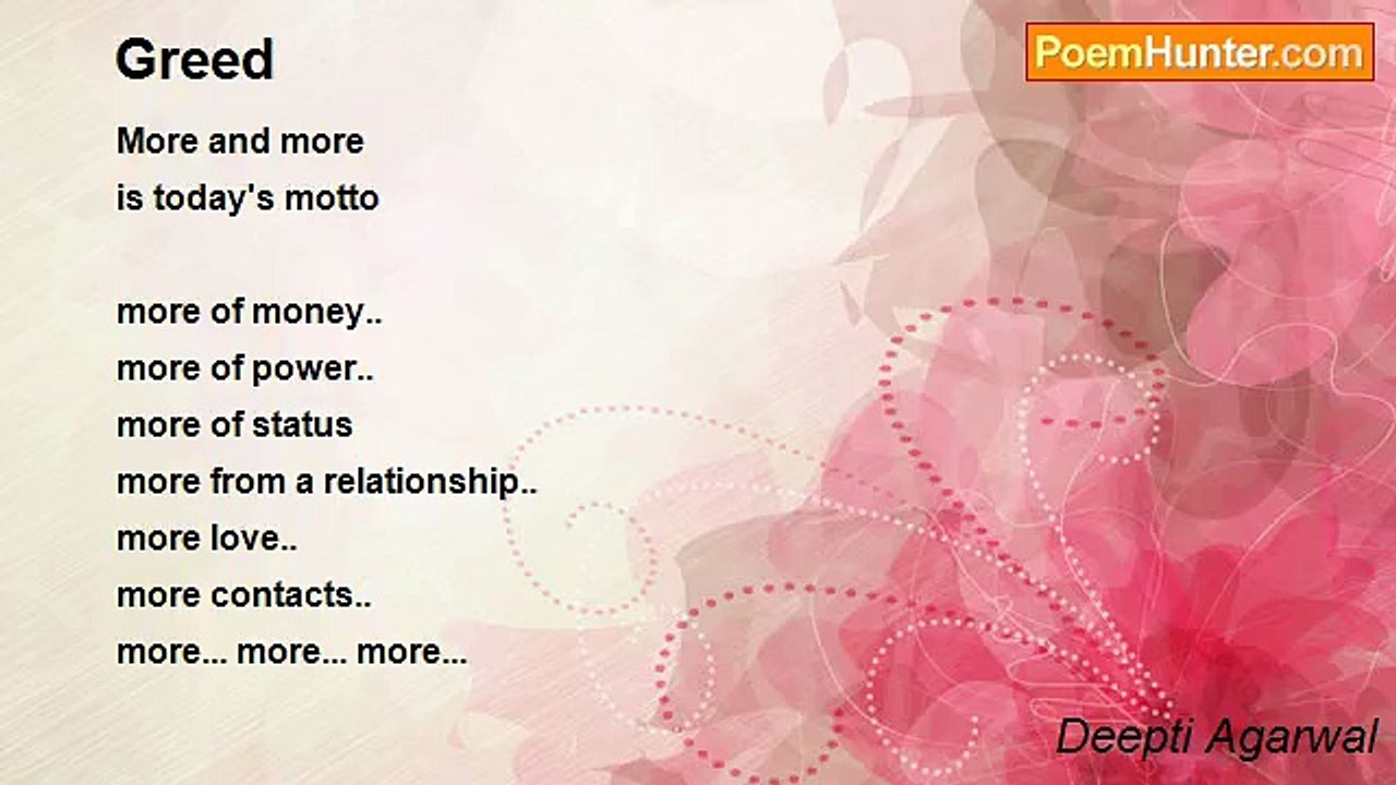 Deepti Agarwal - Greed