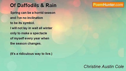 Christine Austin Cole - Of Daffodils & Rain